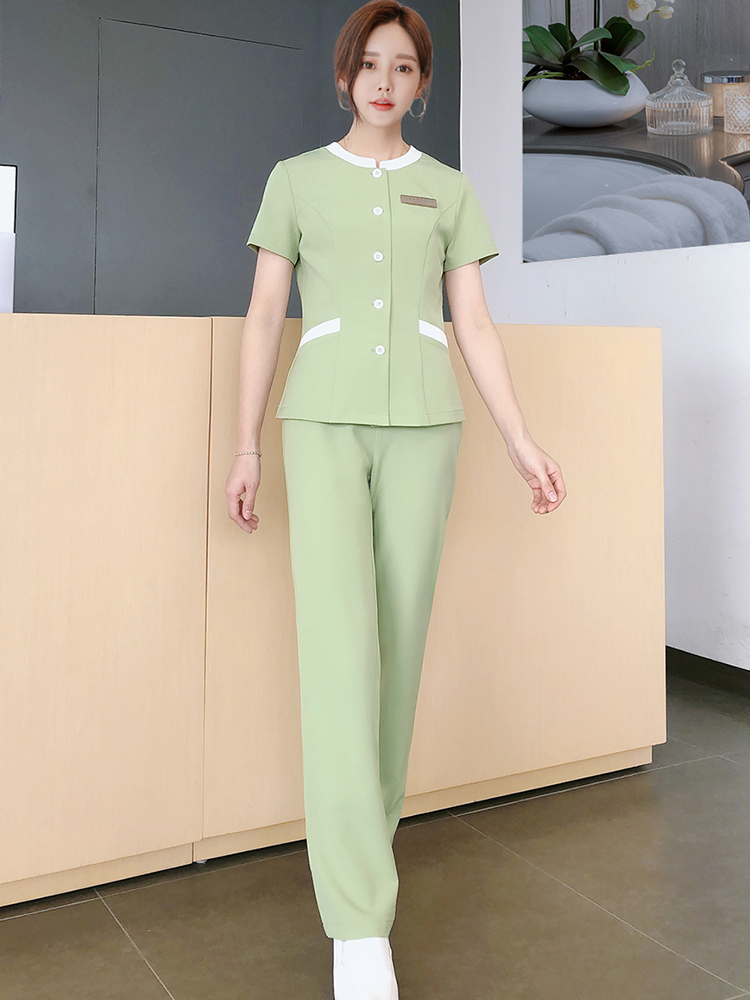 Beauty Salon Summer Uniform Wo - Health Wellness Home Care 评论和价格