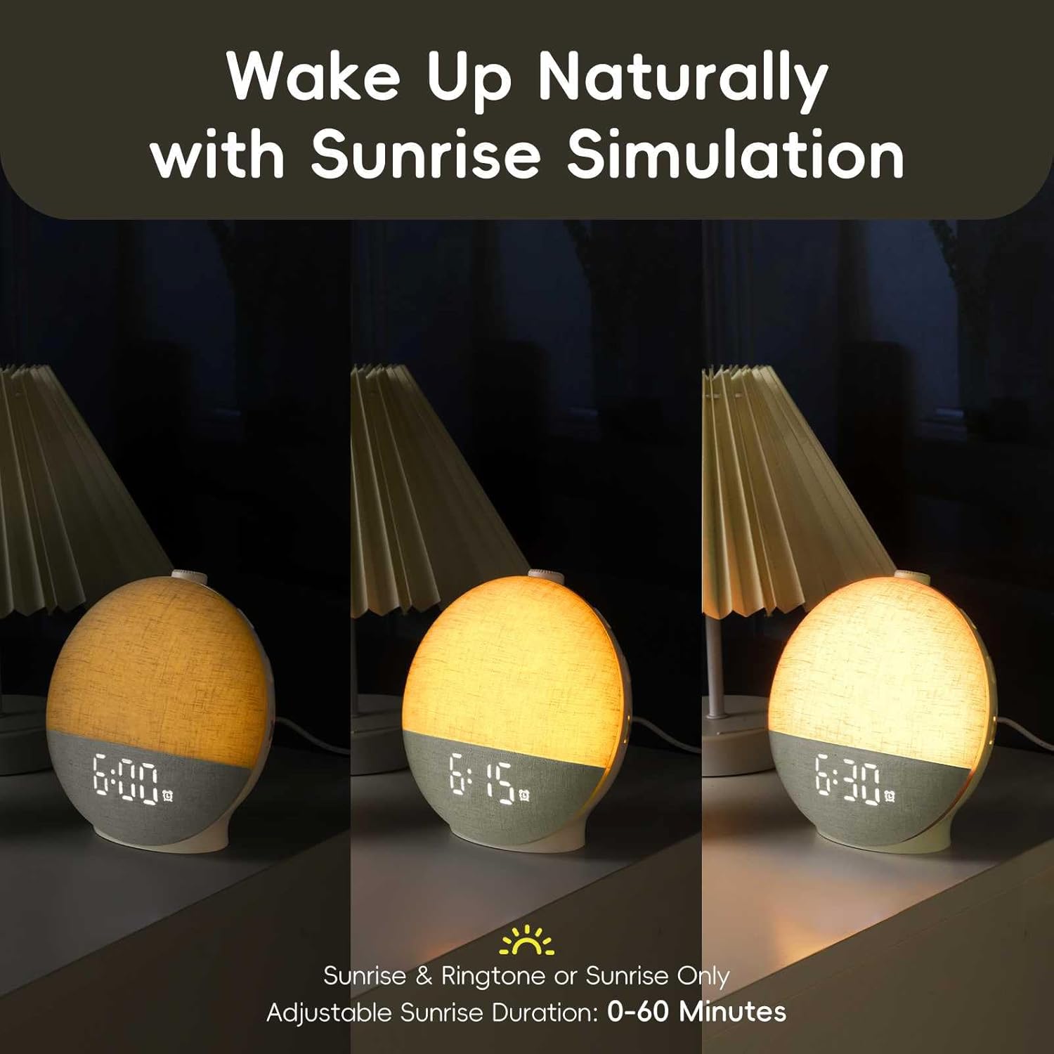 Sunrise Alarm Clock White Nois - White Noise Machine Sleep 评论和价格